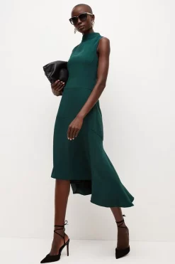 Promo ❤️ Karen Millen Petite Soft Tailored High Low Midi 👗 Dress 😀 23 Promo ❤️ Karen Millen Petite Soft Tailored High Low Midi 👗 Dress 😀 -Karen Millen Outlet store womens black petite soft tailored high low midi dress 5
