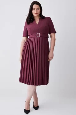 Budget 👍 Karen Millen Plus Size Structured Crepe Forever Pleat 👗 Dress 🛒 13 Budget 👍 Karen Millen Plus Size Structured Crepe Forever Pleat 👗 Dress 🛒 -Karen Millen Outlet store womens black plus size structured crepe forever pleat dress 1