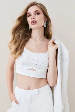 Best Pirce ๐ Karen Millen Satin Diamante Studded Bralet ๐ฅฐ 12 Best Pirce ๐ Karen Millen Satin Diamante Studded Bralet ๐ฅฐ -Karen Millen Outlet store womens black satin diamante studded bralet