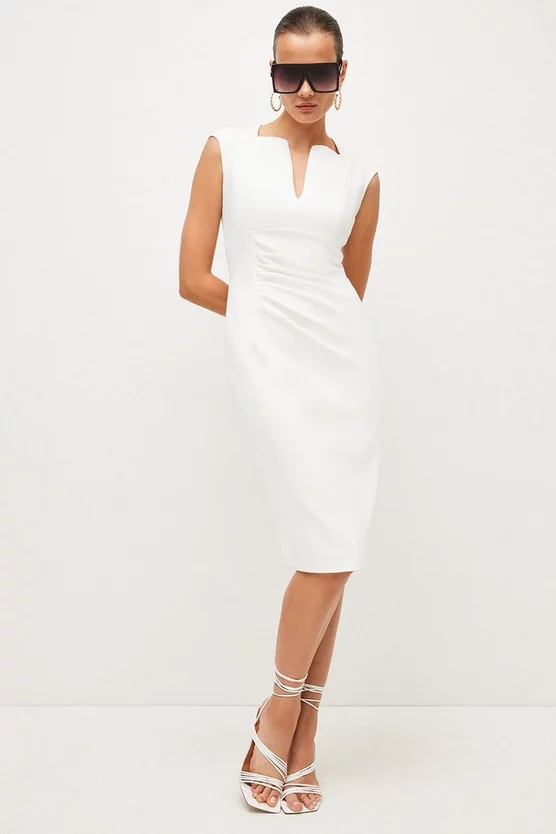 Discount ๐ Karen Millen Structured Crepe Envelope Neck Pencil Midi ๐ Dress ๐ 7 Discount ๐ Karen Millen Structured Crepe Envelope Neck Pencil Midi ๐ Dress ๐ - Image 5