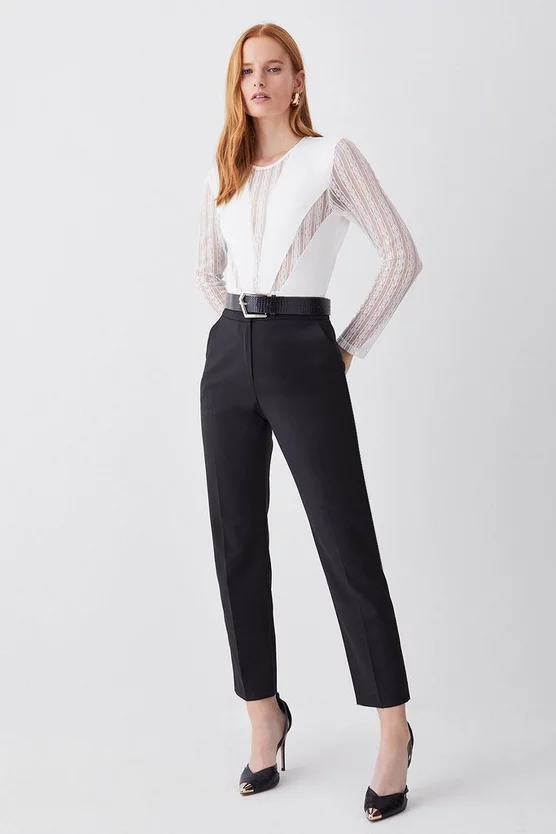 New ๐ Karen Millen Tailored Slim Leg Trouser - black โญ 8 New ๐ Karen Millen Tailored Slim Leg Trouser - black โญ - Image 6