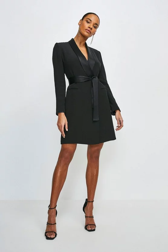 Deals ⌛ Karen Millen Tuxedo Wrap Mini 👗 Dress 😀 9 Deals ⌛ Karen Millen Tuxedo Wrap Mini 👗 Dress 😀 - Image 7