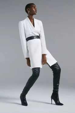 Deals ⌛ Karen Millen Tuxedo Wrap Mini 👗 Dress 😀 16 Deals ⌛ Karen Millen Tuxedo Wrap Mini 👗 Dress 😀 -Karen Millen Outlet store womens black tuxedo wrap mini dress