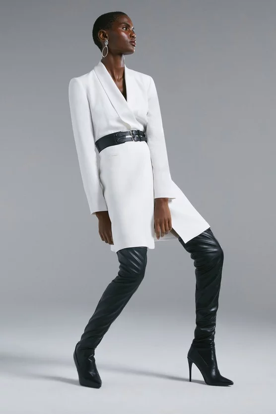 Deals ⌛ Karen Millen Tuxedo Wrap Mini 👗 Dress 😀 7 Deals ⌛ Karen Millen Tuxedo Wrap Mini 👗 Dress 😀 - Image 5