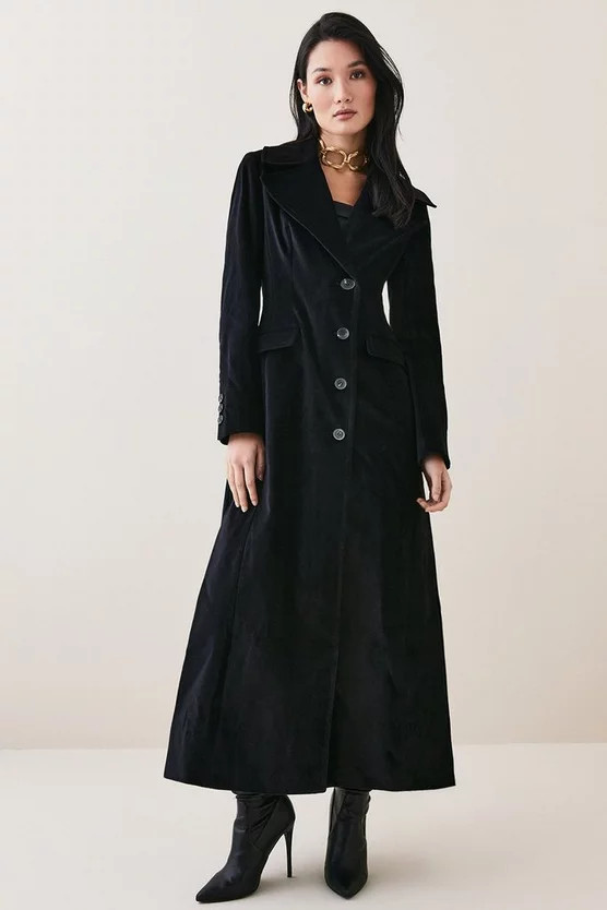 Cheap 🎁 Karen Millen Velvet Longline 🧥 Coat 🔔 10 Cheap 🎁 Karen Millen Velvet Longline 🧥 Coat 🔔 - Image 8