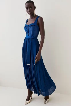Best reviews of 🎁 Karen Millen Top Stitch Velvet Satin Pleated Woven Midi 👗 Dress - blue 🌟 13 Best reviews of 🎁 Karen Millen Top Stitch Velvet Satin Pleated Woven Midi 👗 Dress - blue 🌟 -Karen Millen Outlet store womens blue top stitch velvet satin pleated woven midi dress