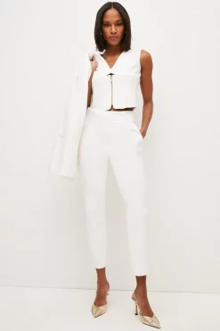 Best Pirce 😍 Karen Millen Compact Stretch Slim Leg Trouser 🔔 15 Best Pirce 😍 Karen Millen Compact Stretch Slim Leg Trouser 🔔 -Karen Millen Outlet store womens blush compact stretch slim leg trouser 1