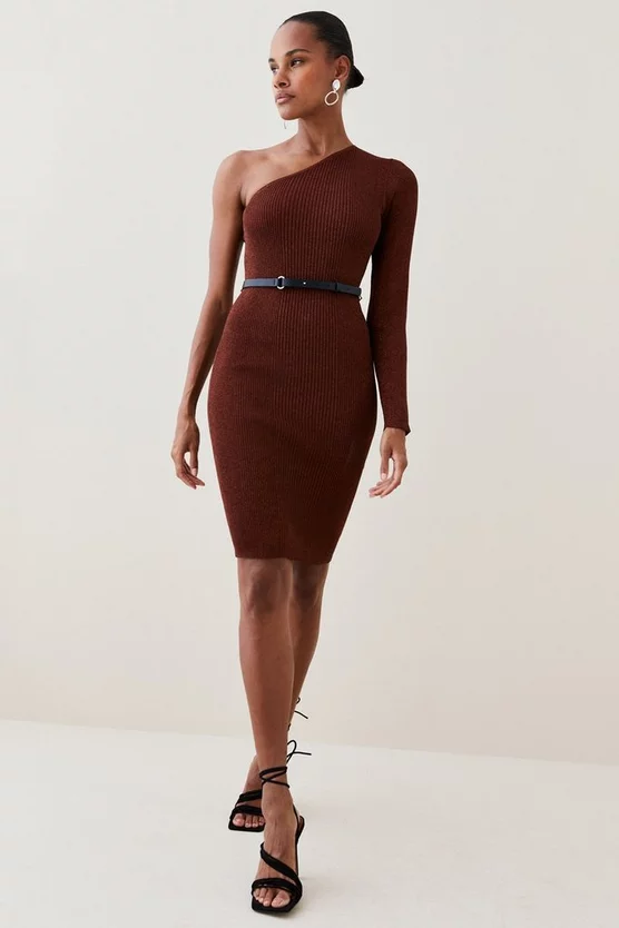 Top 10 🎉 Karen Millen One Shoulder Rib Knit Belted Mini 👗 Dress ✨ 9 Top 10 🎉 Karen Millen One Shoulder Rib Knit Belted Mini 👗 Dress ✨ - Image 7