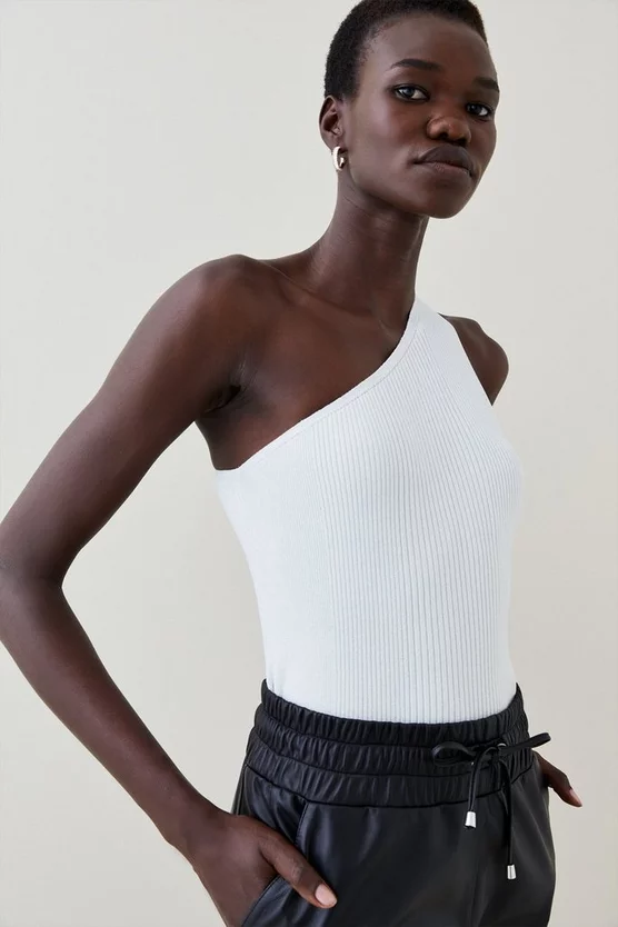 Outlet ๐ฏ Karen Millen One Shoulder Rib Knit Top ๐ 7 Outlet ๐ฏ Karen Millen One Shoulder Rib Knit Top ๐ - Image 5