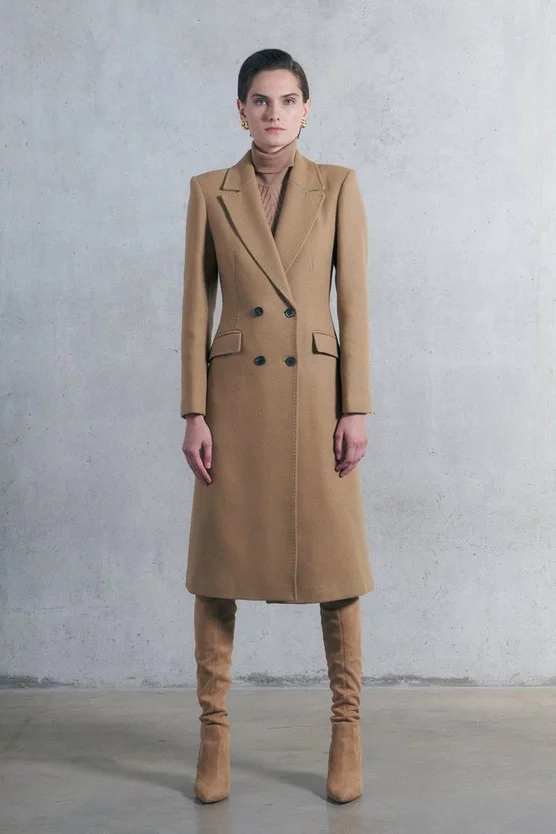 Discount ๐ Karen Millen Italian Virgin Wool Fitted ๐งฅ Coat - camel ๐ 7 Discount ๐ Karen Millen Italian Virgin Wool Fitted ๐งฅ Coat - camel ๐ - Image 5