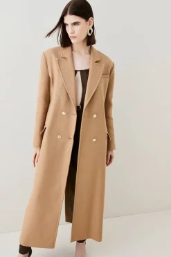 Cheapest ✨ Karen Millen Italian Virgin Wool Maxi Oversized 🧥 Coat - camel ✔️ -Karen Millen Outlet store womens camel italian virgin wool maxi oversized coat