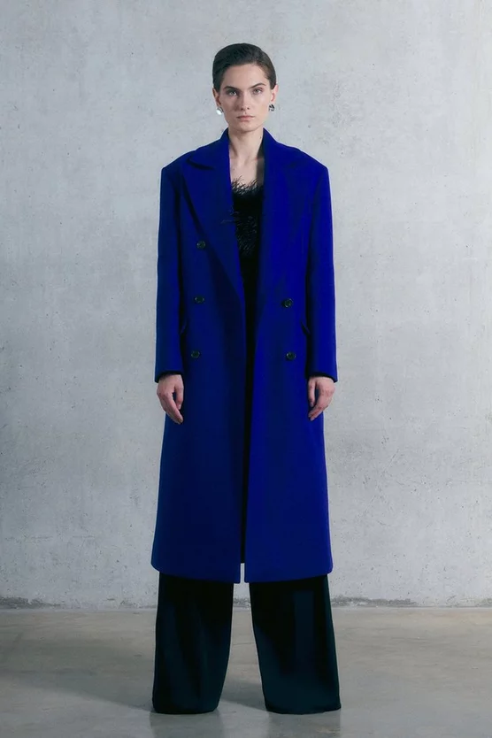 Best Sale ๐ฅ Karen Millen Italian Virgin Wool Strong Shoulder Anti Fit ๐งฅ Coat - cobalt ๐ 7 Best Sale ๐ฅ Karen Millen Italian Virgin Wool Strong Shoulder Anti Fit ๐งฅ Coat - cobalt ๐ - Image 5