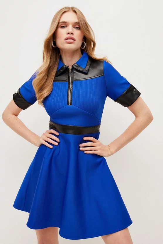 Best Pirce ✔️ Karen Millen Pu Trim Bandage Knit Mini 👗 Dress 🥰 8 Best Pirce ✔️ Karen Millen Pu Trim Bandage Knit Mini 👗 Dress 🥰 - Image 6