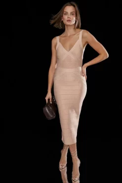 Cheap 🛒 Karen Millen Sparkle Bandage Knit Bodycon Midi 👗 Dress 🎁 -Karen Millen Outlet store womens cobalt sparkle bandage knit bodycon midi dress