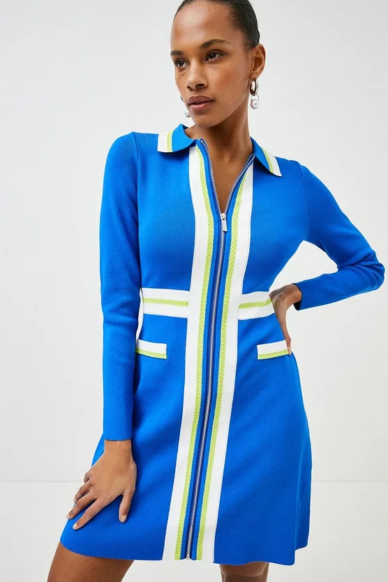 Brand new 💯 Karen Millen Sporty Full Needle Long Sleeve Knit Mini 👗 Dress 🛒 8 Brand new 💯 Karen Millen Sporty Full Needle Long Sleeve Knit Mini 👗 Dress 🛒 - Image 6