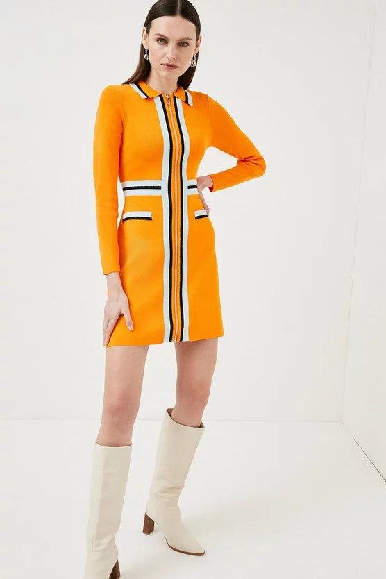 Brand new 💯 Karen Millen Sporty Full Needle Long Sleeve Knit Mini 👗 Dress 🛒 9 Brand new 💯 Karen Millen Sporty Full Needle Long Sleeve Knit Mini 👗 Dress 🛒 - Image 7