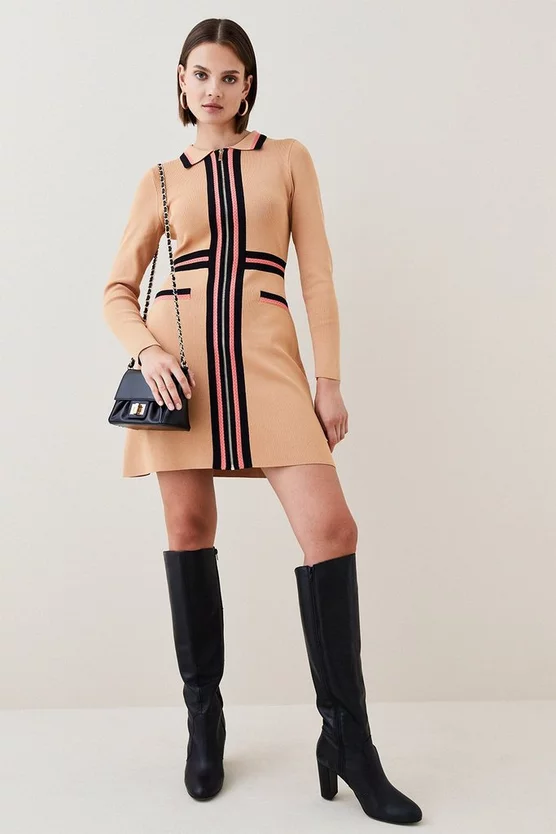 Brand new 💯 Karen Millen Sporty Full Needle Long Sleeve Knit Mini 👗 Dress 🛒 7 Brand new 💯 Karen Millen Sporty Full Needle Long Sleeve Knit Mini 👗 Dress 🛒 - Image 5