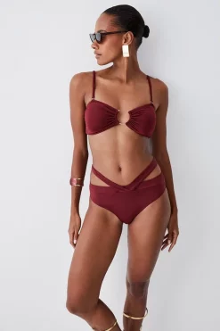 Best reviews of ⭐ Karen Millen Adjustable Strap Trimmed Top 🔥 -Karen Millen Outlet store womens coral adjustable strap trimmed top 2