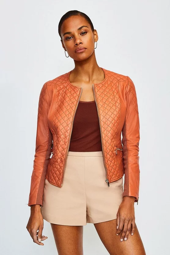 Wholesale 🌟 Karen Millen Leather Quilted Biker Jacket 🛒 9 Wholesale 🌟 Karen Millen Leather Quilted Biker Jacket 🛒 - Image 7