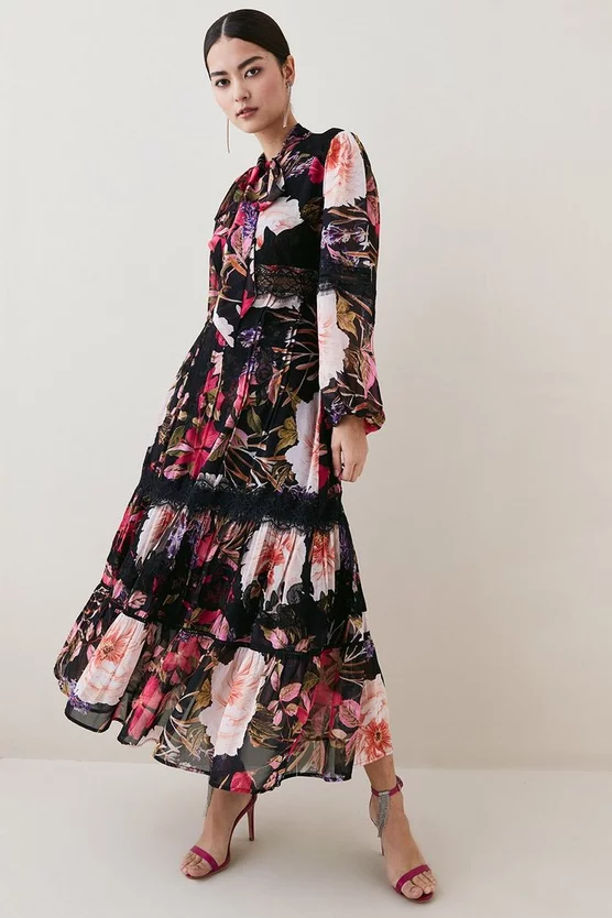 Best Pirce โ๏ธ Karen Millen Floral Mixed Lace & Embroidery Midaxi ๐ Dress โจ 8 Best Pirce โ๏ธ Karen Millen Floral Mixed Lace & Embroidery Midaxi ๐ Dress โจ - Image 6