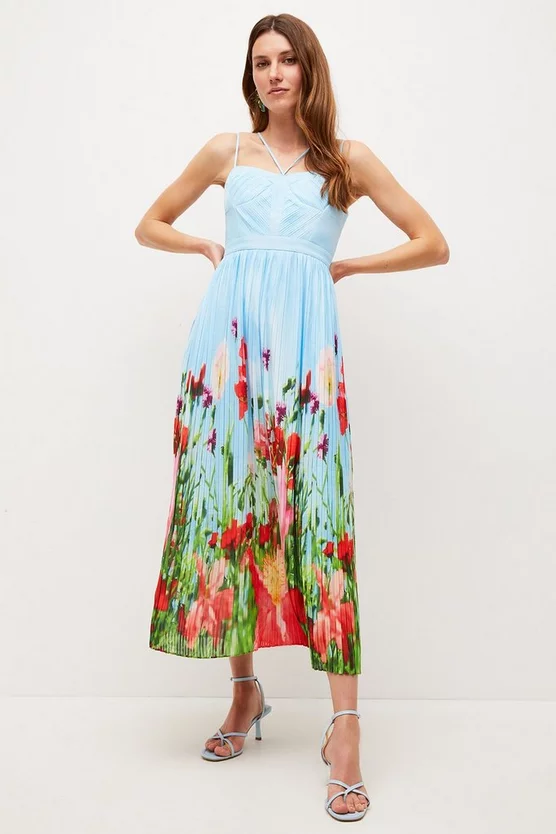 Flash Sale โญ Karen Millen Poppy Meadow Pleated Midi ๐ Dress - floral ๐ 7 Flash Sale โญ Karen Millen Poppy Meadow Pleated Midi ๐ Dress - floral ๐ - Image 5