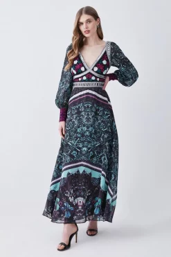 Coupon 😀 Karen Millen Baroque Embroidered And Bead Woven Midi 👗 Dress - green 💯 13 Coupon 😀 Karen Millen Baroque Embroidered And Bead Woven Midi 👗 Dress - green 💯 -Karen Millen Outlet store womens green baroque embroidered and bead woven midi dress