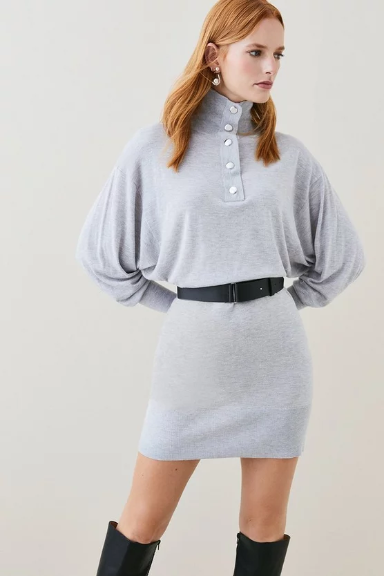 Outlet 😀 Karen Millen Belted Cashmere Blend Knit Tunic 🤩 8 Outlet 😀 Karen Millen Belted Cashmere Blend Knit Tunic 🤩 - Image 6