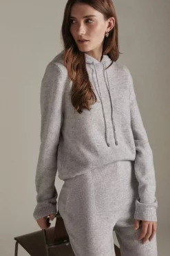 Best Sale 🎁 Karen Millen Cashmere Knitted Hoody 😀 13 Best Sale 🎁 Karen Millen Cashmere Knitted Hoody 😀 -Karen Millen Outlet store womens grey20marl cashmere knitted hoody