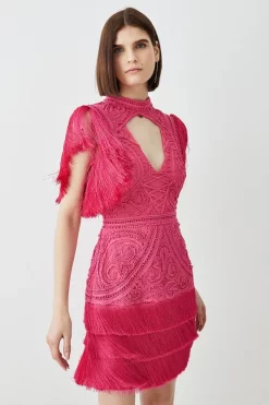 Cheapest 😀 Karen Millen Cornelli Embellished Fringed Woven 👗 Dress 😍 15 Cheapest 😀 Karen Millen Cornelli Embellished Fringed Woven 👗 Dress 😍 -Karen Millen Outlet store womens ivory cornelli embellished fringed woven dress 1