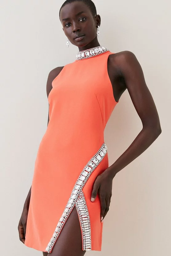 Deals 🔥 Karen Millen Crystal Embellished Woven Thigh Split Mini 😍 11 Deals 🔥 Karen Millen Crystal Embellished Woven Thigh Split Mini 😍 - Image 9