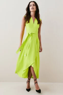Budget โญ Karen Millen Petite Compact Viscose Waterfall Midi ๐ Dress ๐ฅ 16 Budget โญ Karen Millen Petite Compact Viscose Waterfall Midi ๐ Dress ๐ฅ -Karen Millen Outlet store womens lime petite compact viscose waterfall midi dress 1 1