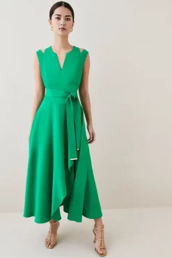 Budget โญ Karen Millen Petite Compact Viscose Waterfall Midi ๐ Dress ๐ฅ 17 Budget โญ Karen Millen Petite Compact Viscose Waterfall Midi ๐ Dress ๐ฅ -Karen Millen Outlet store womens lime petite compact viscose waterfall midi dress 1 2
