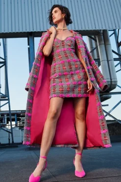 New π Karen Millen Linton Tweed Chain Strap Cami Mini π Dress - pink π₯ 15 New π Karen Millen Linton Tweed Chain Strap Cami Mini π Dress - pink π₯ -Karen Millen Outlet store womens pink linton tweed chain strap cami mini dress