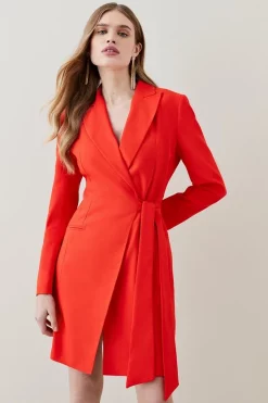 Best Sale ⌛ Karen Millen Satin Tux Tie Side Mini 👗 Dress 🥰 15 Best Sale ⌛ Karen Millen Satin Tux Tie Side Mini 👗 Dress 🥰 -Karen Millen Outlet store womens red satin tux tie side mini dress 1
